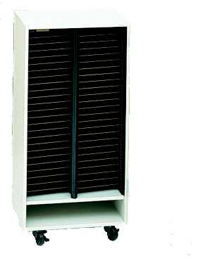 Two-Column Mobile Choral Folio Cabinet (WITHOUT DOORS)