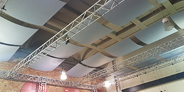 New acoustic ceiling panels at London South Bank Edric Hall Theatre
