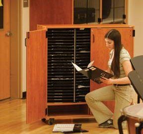 Mobile Folio Cabinets With Doors - CLEARANCE