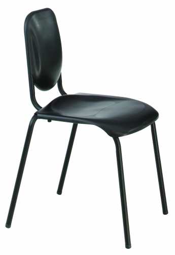 Nota Standard Chair (black) with universal writing table arn (graphite) - CLEARANCE